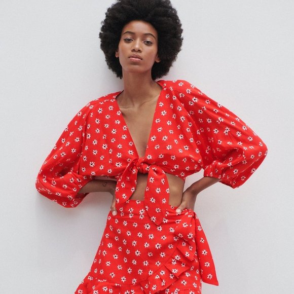 Zara Red two piece set - Picture 1 of 1